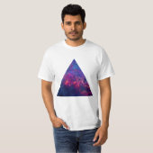 T-shirt Triangle de galaxie (lumière) (Devant entier)