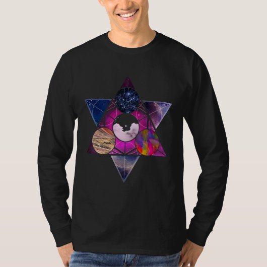 T-shirt Triangle de géométrie sacrée Mystique (Devant)