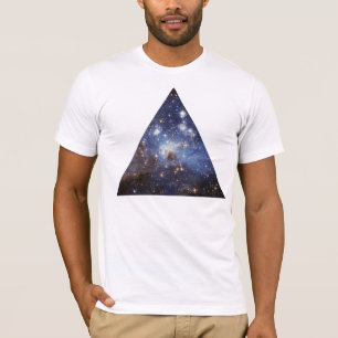 T-shirt triangle de l'espace de hippie