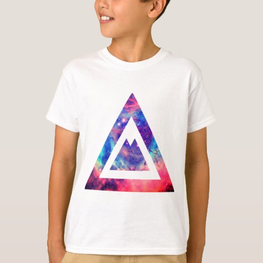 T-shirt Triangle de l'espace Hipster (Devant)