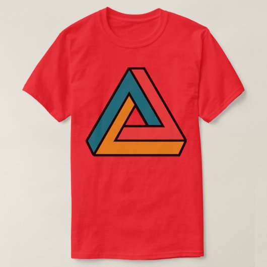 T-shirt Triangle de Penrose coloré (Design devant)