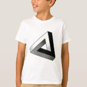 T-shirt Triangle de Penrose, illusion d'optique (Devant)