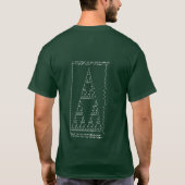 T-shirt Triangle de Sierpinski de point culminant : : (Dos)