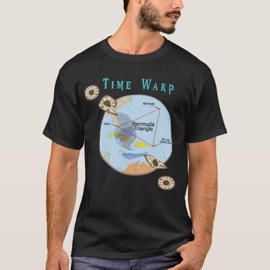T-shirt Triangle des Bermudes (Devant)