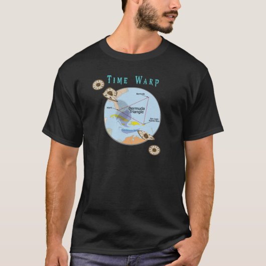 T-shirt triangle des Bermudes (Devant)