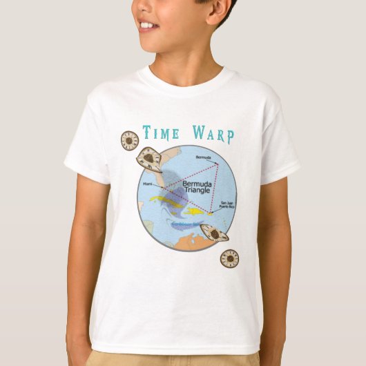 T-shirt Triangle des Bermudes (Devant)