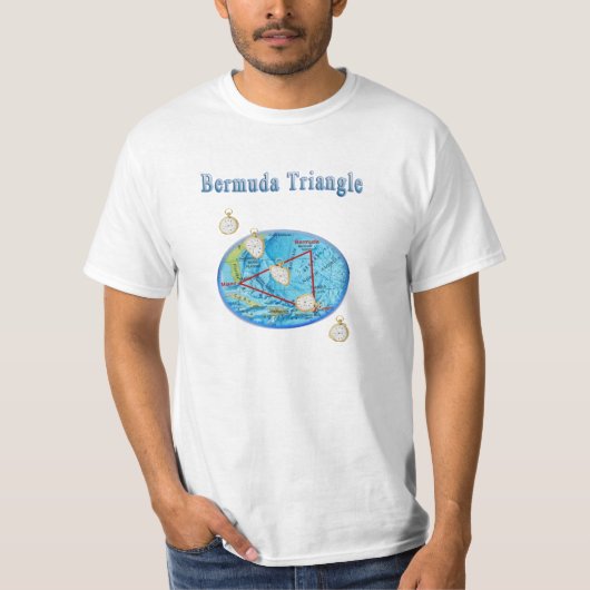 T-shirt Triangle des Bermudes (Devant)