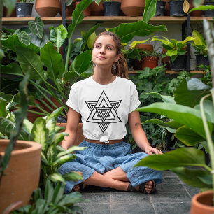 T-shirt Triangle des lignes d'étoile