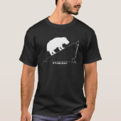 T-shirt triangle drôle d'hippopotame de maths d'hypoténuse (Devant)