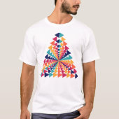 T-SHIRT TRIANGLE GEOMETRIC ART TSHIRT. (Devant)