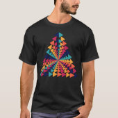 T-SHIRT TRIANGLE GEOMETRIC TYPE TSHIRT. (Devant)