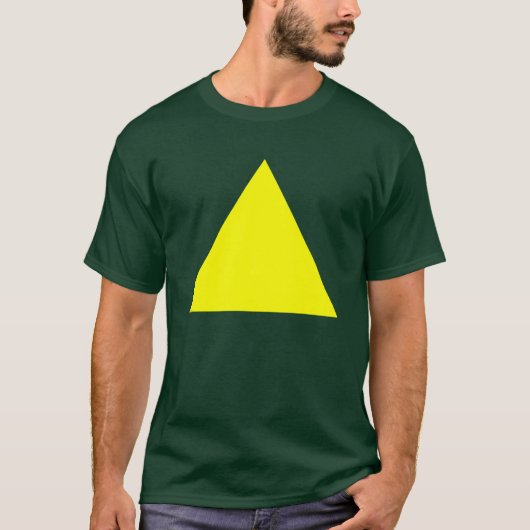 T-shirt Triangle - Jaune (Devant)
