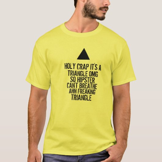 T-shirt Triangle OMG Hipster (Devant)