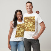T-shirt Triangle Or : Texture Arrière - plan Abstraite. (Unisexe)