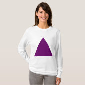 T-shirt Triangle - Plum (Devant entier)
