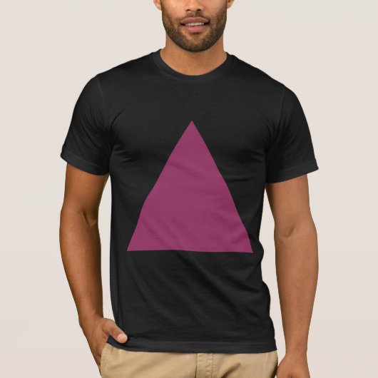 T-shirt Triangle - Plum (Devant)