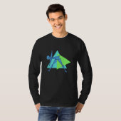 T-shirt Triangle Pose - Les Chemises de Yoga à long manche (Devant entier)