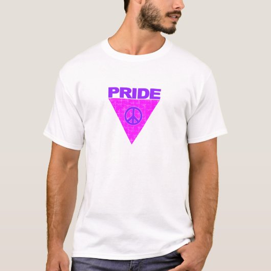 T-shirt Triangle Pride chemise - choisir style et couleur (Devant)