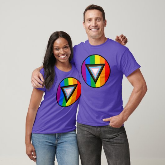 T-shirt Triangle Pride Progress (Unisexe)