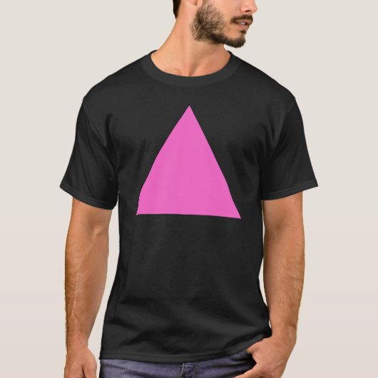 T-shirt Triangle rose (Devant)
