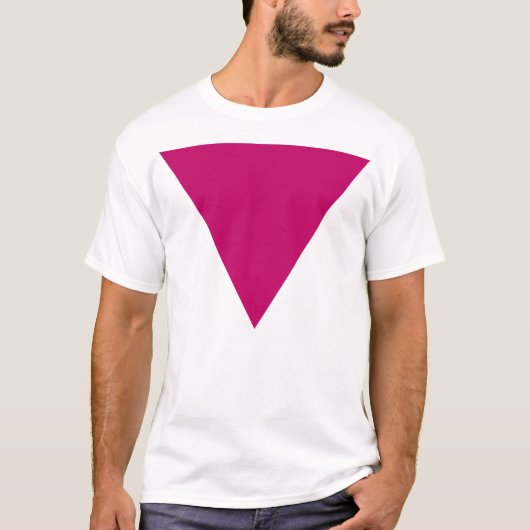 T-shirt triangle rose (Devant)