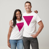 T-shirt triangle rose (Unisexe)