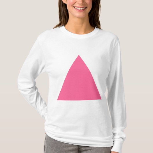 T-shirt Triangle - Rose profond (Devant)