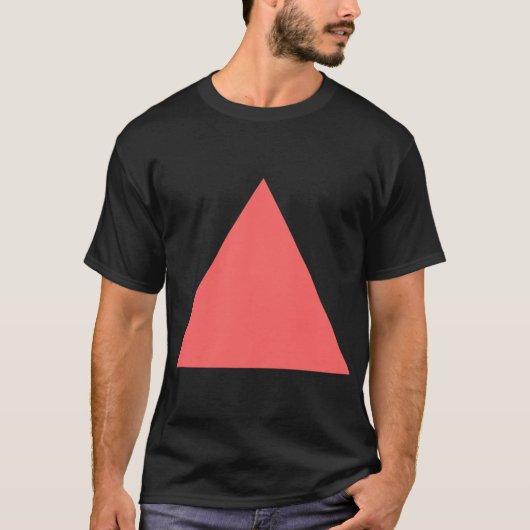 T-shirt Triangle - Rose Tropical (Devant)