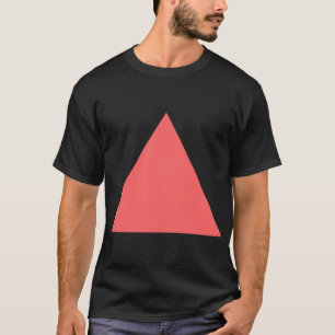 T-shirt Triangle - rose tropicale