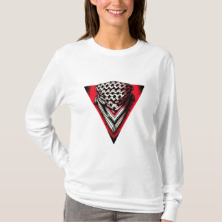 T-shirt Triangle rouge inversé keffiyeh