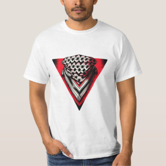 T-shirt Triangle rouge inversé keffiyeh