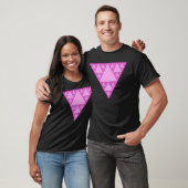 T-shirt Triangle Sierpinski en triangle rose LGBTQ+ (Unisexe)