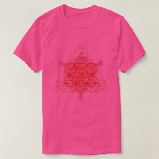 T-shirt Triangle Superpyramide Rouge (Design devant)