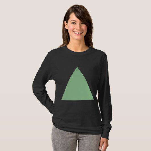 T-shirt Triangle - Vert dégradé (Devant entier)
