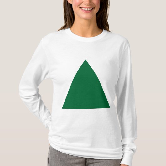 T-shirt Triangle - Vert forestier (Devant)