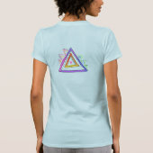 T-shirt Triangles Abstrait Wearable Art (Dos)