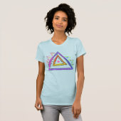 T-shirt Triangles Abstrait Wearable Art (Devant entier)