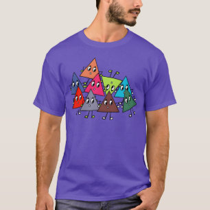 T-shirt Triangles drôles professeur de mathématiques profe