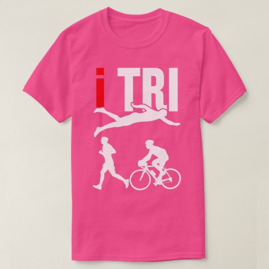 T-shirt Triathle Triathlon Triathlon Swim Run Vélo Ride (Design devant)
