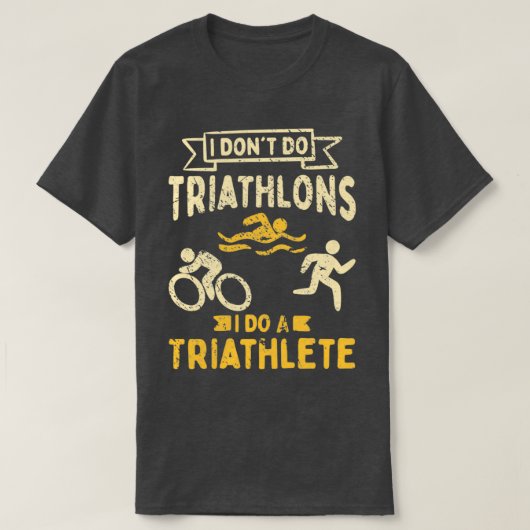 T-shirt Triathlète de triathlon 14 (Design devant)