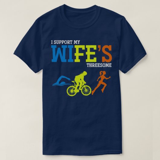 T-shirt Triathlète Funny Triathlon (Design devant)