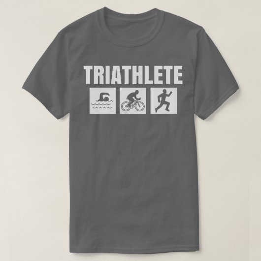T-shirt Triathlète Swim Vélo Course 2 (Design devant)