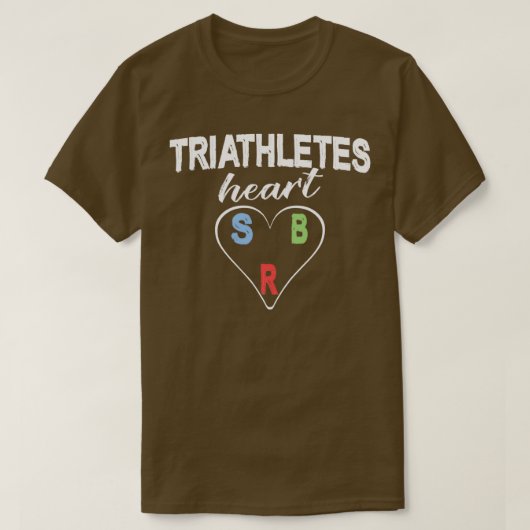 T-shirt Triathlètes Heart (Design devant)