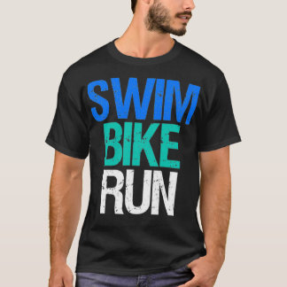 T-shirt Triathlon Cadeaux de natation Course à vélo Triath