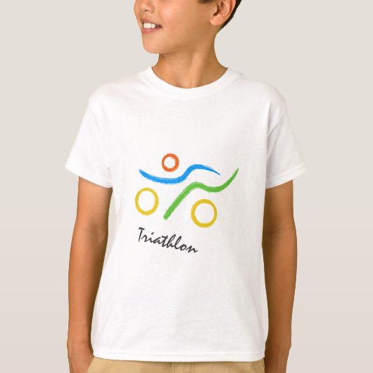T-shirt Triathlon cool et design unique (Devant)