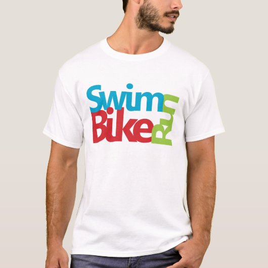 T-shirt Triathlon cool et design unique (Devant)