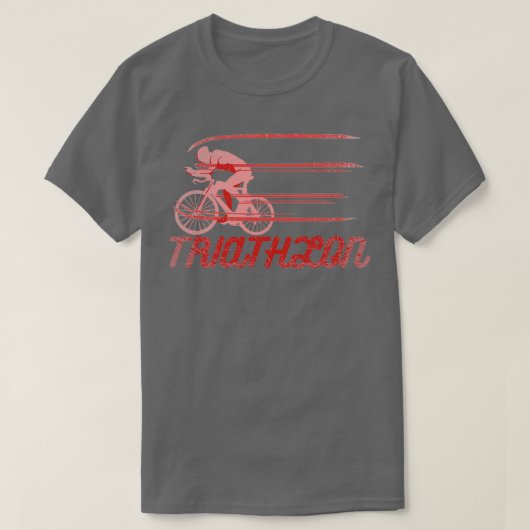 T-shirt Triathlon course nage vélo sport cadeau (Design devant)