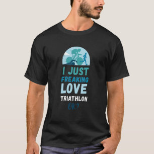 T-shirt Triathlon d'athlétisme tout simplement génial Nage