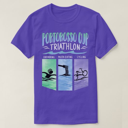 T-shirt Triathlon de la Coupe Portorosso (Design devant)