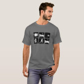 T-shirt Triathlon drôle (Devant entier)